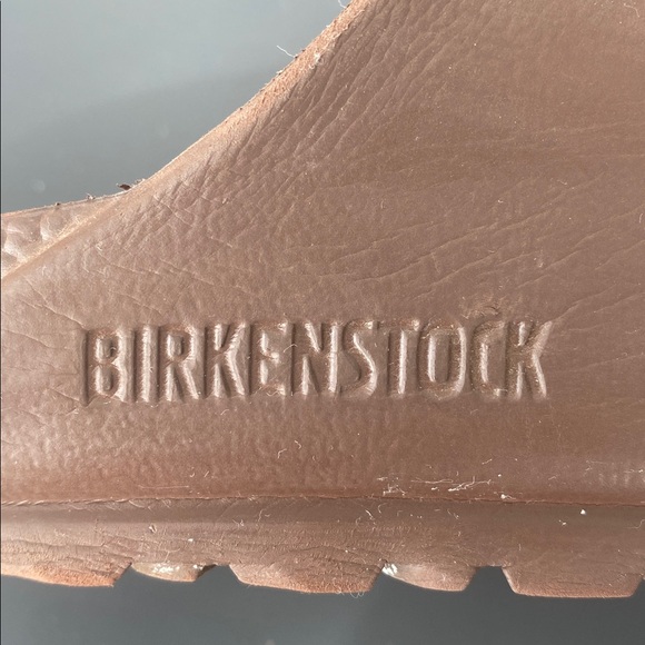 Birkenstock Brown Double-Buckle Slide Waterproof Sandals Sz 38 Vacation Beach - Picture 6 of 14